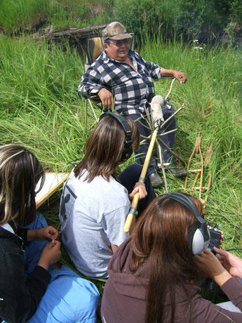 Billy Attachie and youth documentation team